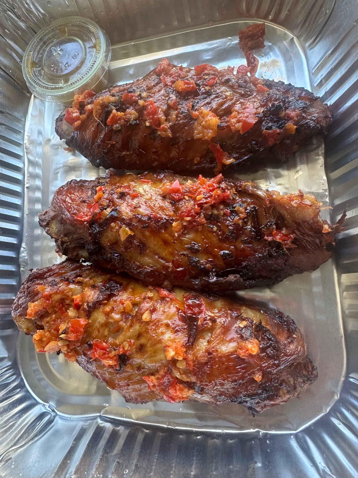 Single Peppered Turkey Wing (Weekend Only)