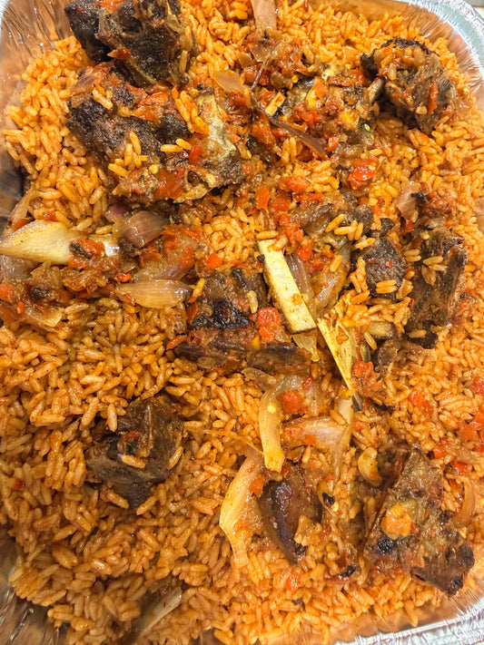 Asun Jollof Rice (Large Pan)